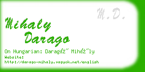 mihaly darago business card